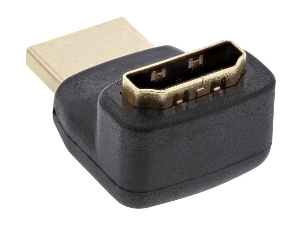 InLine Adattatore HDMI Tipo A Maschio/Femmina - angolato 90° verso alto - dorato
