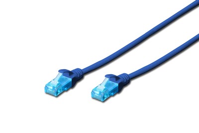 DIGITUS Cavo patch U/UTP CAT 5e - 5 m - Cat5e - U/UTP (UTP) - RJ-45 - RJ-45 - Blu