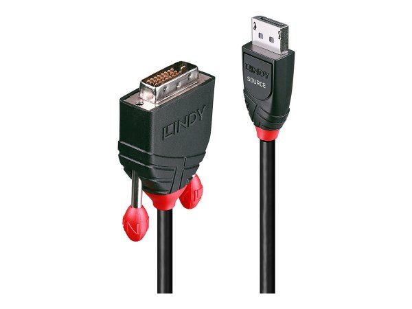 Lindy 41493 - 5 m - DVI-D - DisplayPort - 2,7 Gbit/s - Nero - Maschio/Maschio
