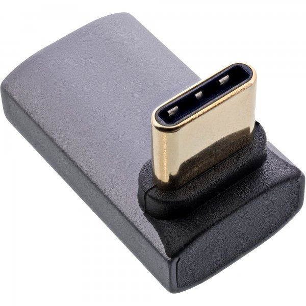 InLine Adattatore USB4 - spina/presa USB-C angolata sopra/sotto