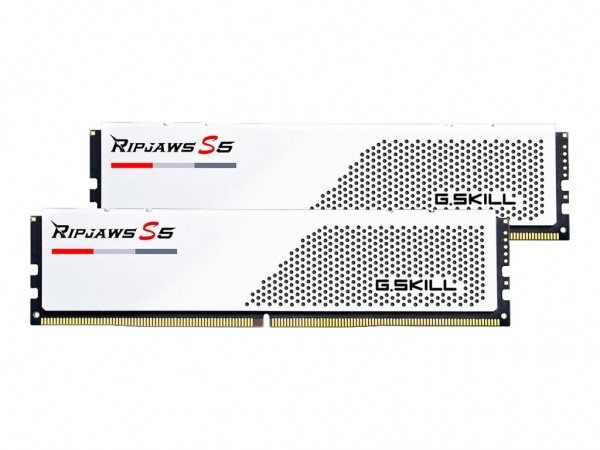G.Skill Ripjaws F5-6000J3238F16GX2-RS5W - 32 GB - 2 x 16 GB - DDR5 - 288-pin DIMM - Bianco