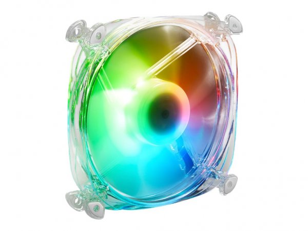 Sharkoon Shark Disc - Ventilatore - 12 cm - 1000 Giri/min - 17,5 dB - 59 m³/h - Trasparente