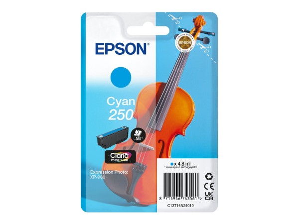 Epson Tinte C13T16N24010 250 Cyan - Originale - Cartuccia di inchiostro