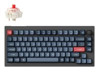 Keychron V1 Max schwarz/blaugrau ES-Layout Gateron Jupiter Red Hot-Swap - QWERTY