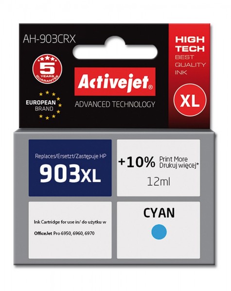Activejet AH-903CRX - Tinte auf Pigmentbasis - Blau - HP - OfficeJet Pro 6950 - 6960 - 6970 - Tinten
