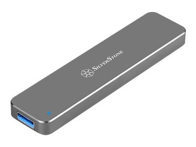 SilverStone MS09 - Box esterno SSD - M.2 - SATA - Collegamento del dispositivo USB - Antracite