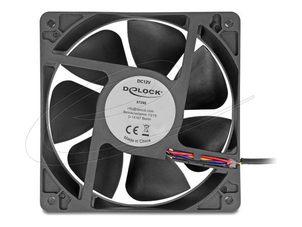Delock Axiallüfter DC 120 x schwarz