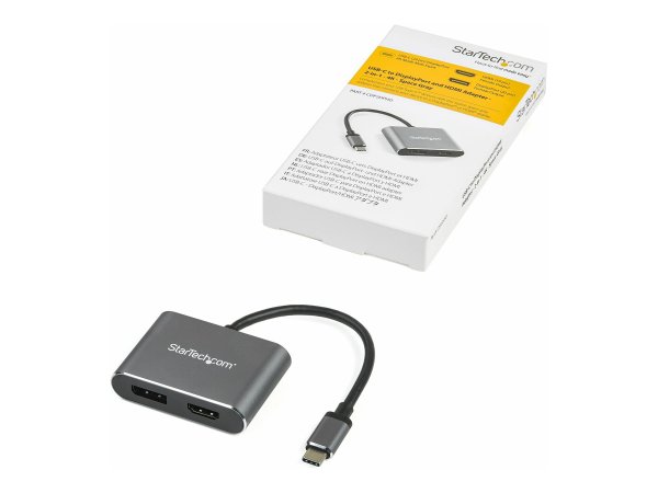 StarTech.com Adattatore USB-C a DisplayPort o HDMI - 4K 60Hz - USB tipo-C - Uscita HDMI - Uscite Dis